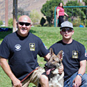 2013 : Service K9 Beau Presented to Army Sgt Brandon Tennery