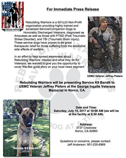 Meet Jeffrey Pieters and Service K9 Bandit