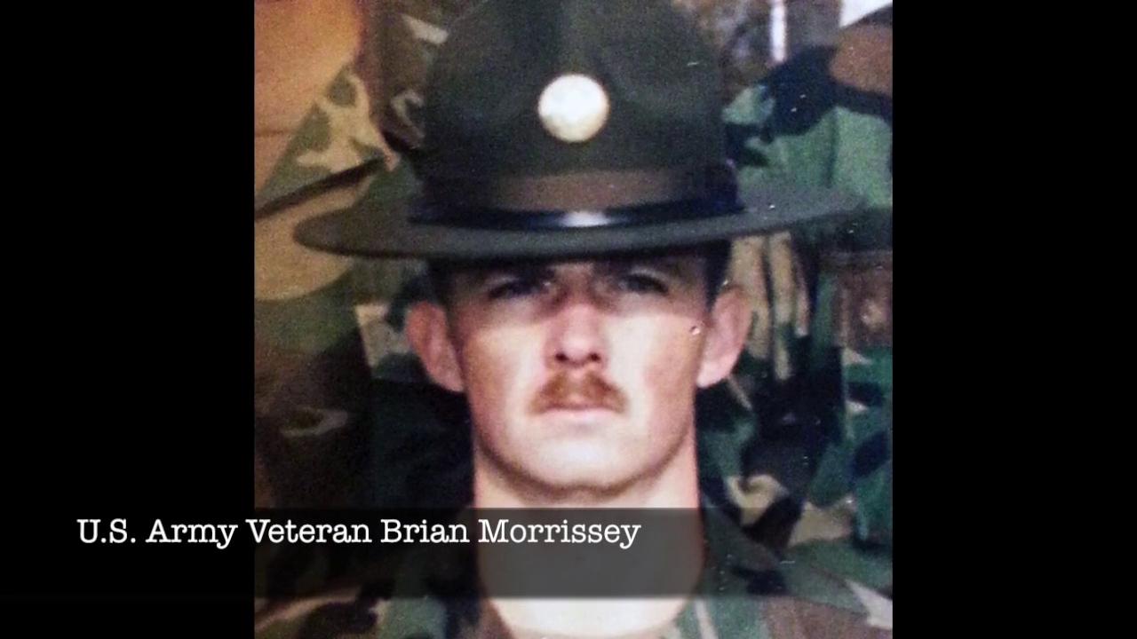 U.S. Army Master Sergeant Brian Morrissey and Service K9 Karma