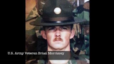 U.S. Army Master Sergeant Brian Morrissey and Service K9 Karma