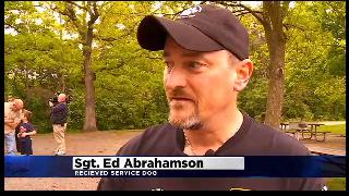 Ed Abrahamson and Service K9 Rex