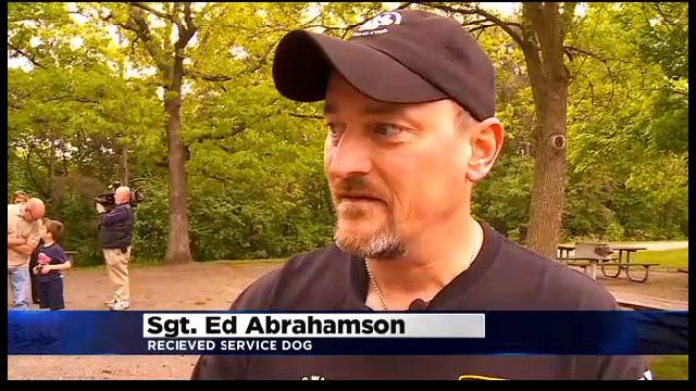Ed Abrahamson and Service K9 Rex