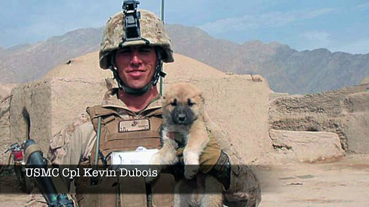 Cpl Kevin Dubois and Service K9 Loki