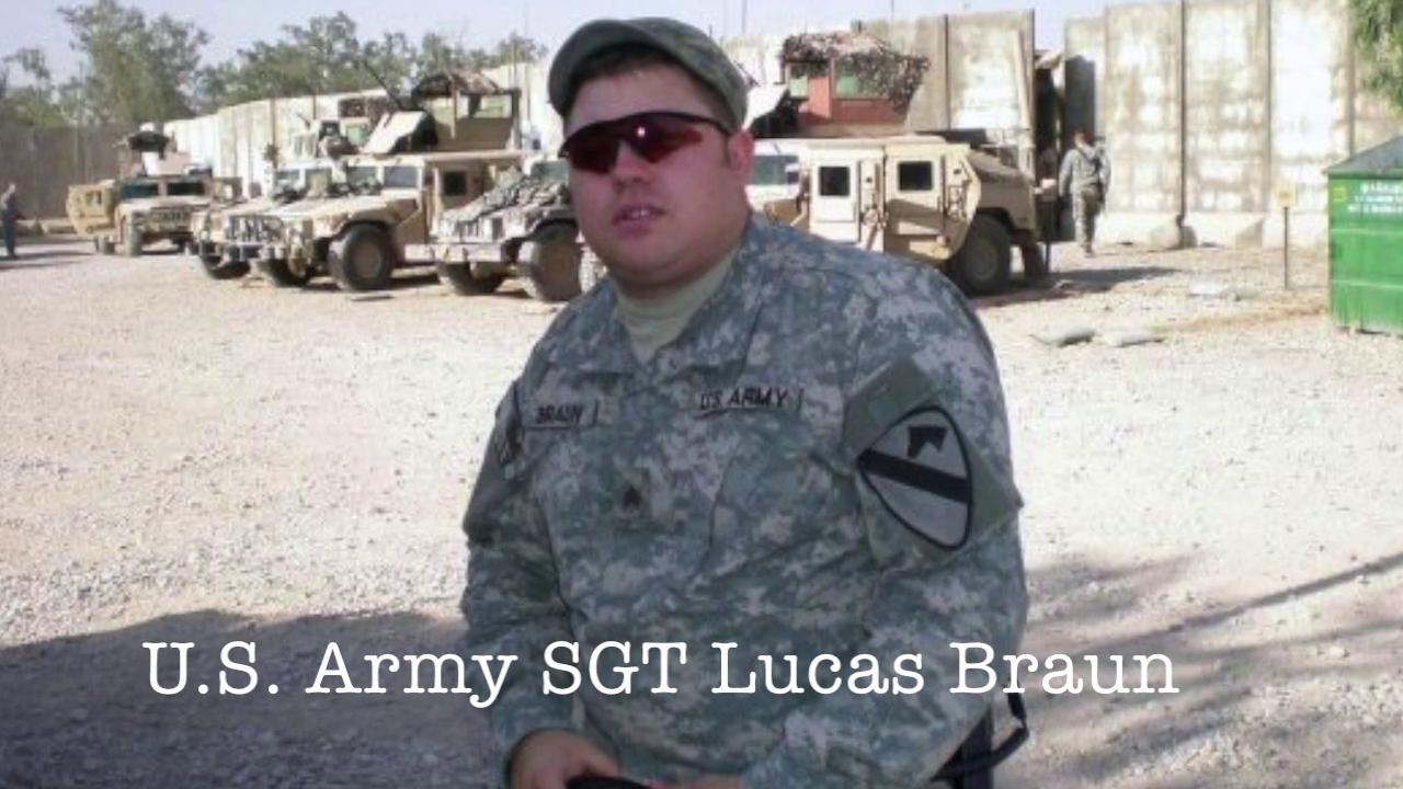 Sgt Lucas Braun, U.S. Army and Service K9 Sadie