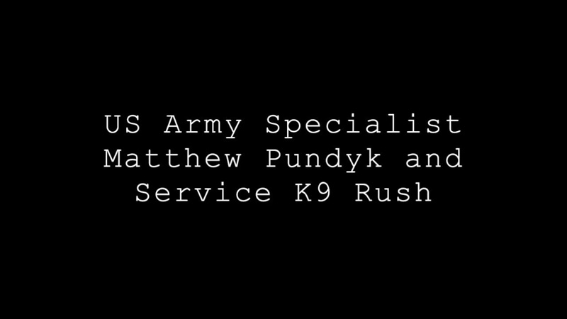 Service K9 Rush being delivered to Matt Pundyk