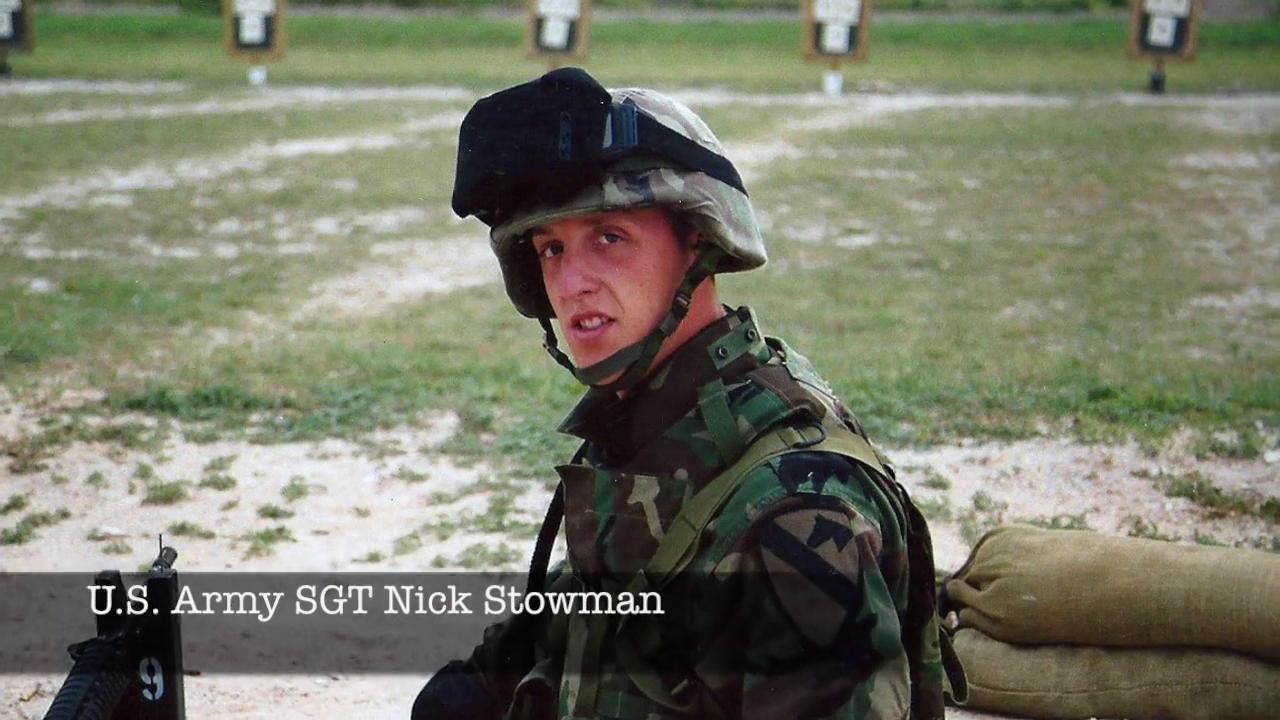 U.S. Army SGT Nickolas (Mattle) Stowman and Service K9 Sadie