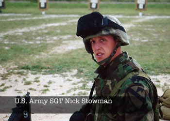 U.S. Army SGT Nickolas (Mattle) Stowman and Service K9 Sadie